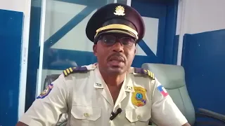Pòt pawòl PNH Nò a Insp.Arold JEAN prezante bilan operasyon yo reyalize kèk komin nan dept.