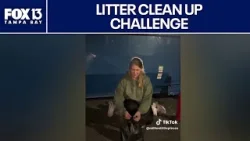 «Женщина, которая мусорит» призывает соседей убрать мусор. «Женщина, которая мусорит» призывает соседей убрать мусор.