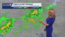 Numerous rounds of thunderstorms today