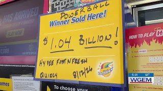 Winner claims $1.04 billion Powerball jackpot sold in Quincy