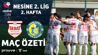 Sebat Spor vs. Kızılkaya Tarım Şanlıurfaspor | Nesine 2nd League White Group Week 2 Match Highlights