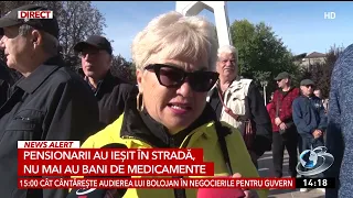 Pensioners take to the streets: no money left for medicine