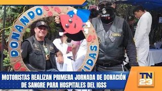 Motorcyclists hold first blood donation drive for IGSS hospitals
