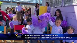 Slep San Felipe inaugurates improvement works at Los Capullitos preschool in Llay Llay