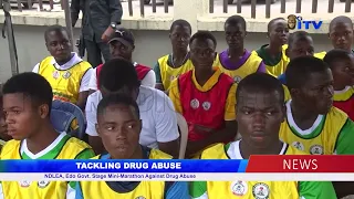 TACKLING DRUG ABUSE : NDLEA, Edo Govt. Stage Mini-Marathon Against Drug Abuse