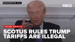 President Donald Trump says he is 'ashamed' after Supreme Court justices strike down his tariffs