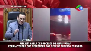 FISCALÍA HABLA DE PROCESOS DE ALIAS "PÍÑA" POLICÍA TENDRÁ QUE RESPONDER POR CESE DE ARRESTO EN ENERO