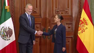 Reunión entre presidenta de México y rey de España