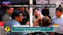 Mujer encara a José Jerí por salud de su esposo baleado por extorsionadores: “No puede trabajar”