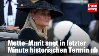 Queen Mette-Marit cancels historic engagement | krone.tv NEWS