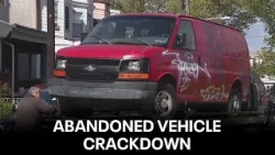 Abandoned vehicles towed from Philly streets