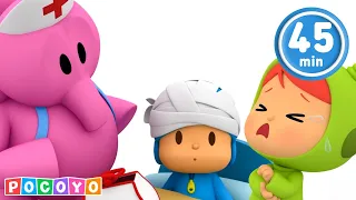 Pocoyo has a boo-boo 🩹 Let's go to the doctor, Elly! | Pocoyo Portuguese Brazil | CARTOONS