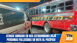 Armed attack on intercity bus leaves several dead on the Pacific Highway