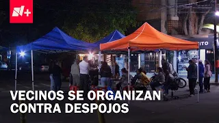 Colonia Del Valle residents hold two-night sit-in to protest property seizures