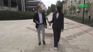 Мэр Уфы ознакомился с ходом благоустройства фонтана «Мальчик с кураем»