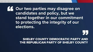 Local political parties issue rare joint statement on absentee ballot mistake