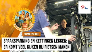 From patching tires to cutting chains: Maarten repairs bikes on location