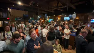 Lamont supporters celebrate after projected Democratic primary win