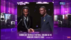 Burna Boy Reveals Football Dream as He Honors Bukayo Saka