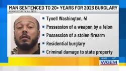 Quincy man sentenced to 22 years for 2023 burglary Quincy man sentenced to 22 years for 2023 burglary