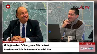#BuenosDiasRegion Alejandro Vásquez Servieri, Presidente Club de Leones Cruz del Sur