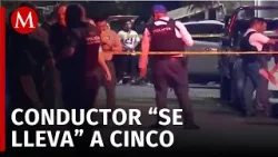 Atropellan a 2 policías de tránsito y 3 civiles en Uruapan, Michoacán