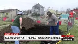 Clean Up Day at the Pilot Garden in Cairo, Ill.