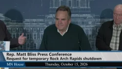 Rep. Matt Bliss Press Conference 10/15/26