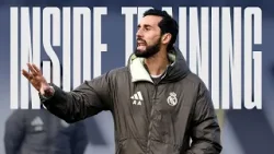 Arbeloa takes charge of his first session as Real Madrid coach!