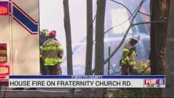 Forsyth County home on Fraternity Church Road burns