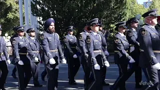 Hundreds of police officers gather in Victoria for annual memorial