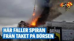Här faller spiran från taket – stor sorg i Köpenhamn