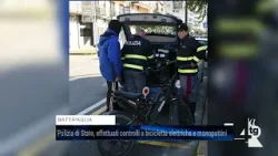 Battipaglia, la Polizia di Stato effettua controlli a biciclette e monopattini elettrici Battipaglia, la Polizia di Stato effettua controlli a biciclette e monopattini elettrici