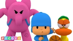 Cesta com Pocoyo! Jogue basquete e faça enterradas como o GOAT! ? | Pocoyo ?? Português Brasil