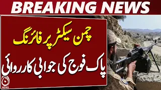 Chaman Border | Afghan Taliban Firing | Pakistan Security Forces Respond – Aaj News