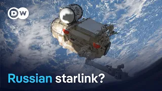 Russia is racing to bring its own satellite internet to the battlefield – and beyond | DW News