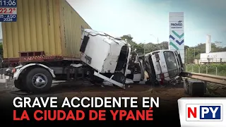 Serious accident in the city of Ypané