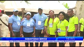 Over 200 Benin Residents Benefit from LYNRMII & Insight Christian Assembly Free Medical Outreach
