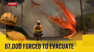 87,000 forced to evacuate as fires rage across France and Spain
