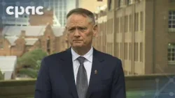 Defence Minister David McGuinty speaks with reporters in Sydney, Australia – March 3, 2026