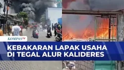 Kebakaran Lapak Usaha di Tegal Alur Kalideres, 18 Unit Damkar Dikerahkan | KOMPAS MALAM