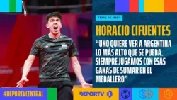 Horacio Cifuentes, South American Games table tennis champion, on DEPORTV Central