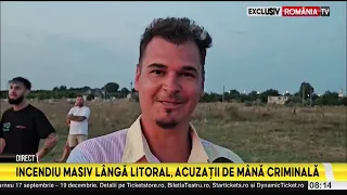 Devastating fire at a warehouse full of oils and flammable materials near Constanța