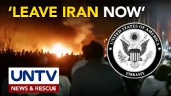 US embassy, nag-abiso sa lahat ng US citizens: "Leave Iran now."