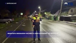Foreign car driver hits and kills woman at crosswalk