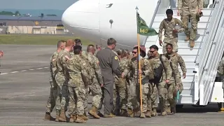 Connecticut National Guard service members return home from overseas
