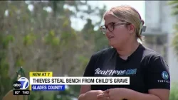 Bench stolen from baby's grave in Glades County