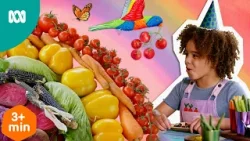 Rainbow lorikeets and rainbow veggies in the garden ?? | Gardening Australia Junior