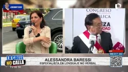 Alessandra Baressi analiza lenguaje no verbal del presidente José María Balcázar Alessandra Baressi analiza lenguaje no verbal del presidente José María Balcázar