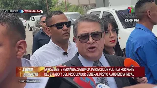 Expresidente Hernández denuncia persecución política por parte del Estado y del Procurador General